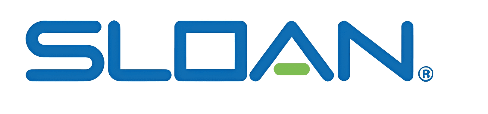 Sloan logo with green accent
