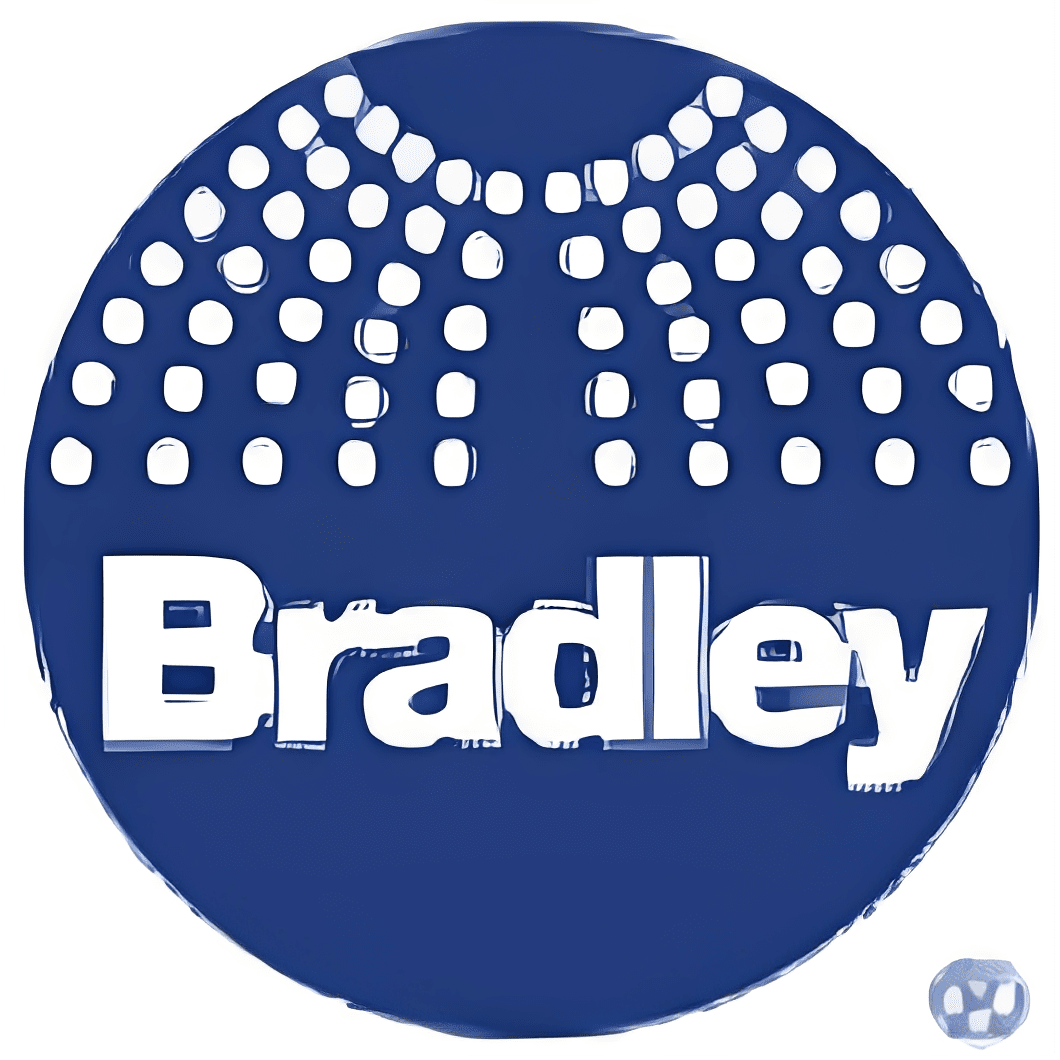 Bradley name in stylized blue logo